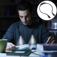 Flexible Handsfree Led Neck Hug light Book Reading Lamp Novelty Led Night Flash light Camping light