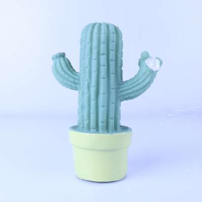 2019 hot selling custom battery silicone cactus led kids led night light