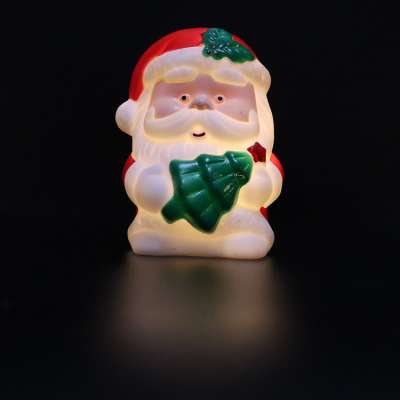 Best selling creative sleeping Santa Claus silicone led night light for kids room