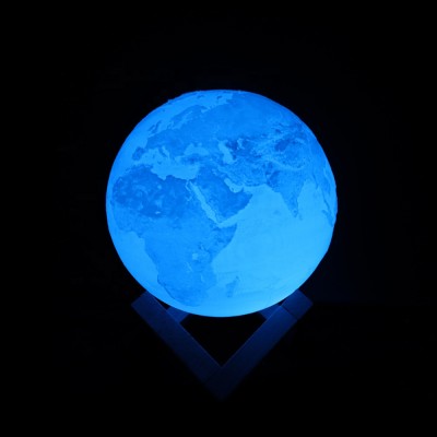 luxury 3D printing office glowing earth ball shaped light Valentine's Day led night lamp