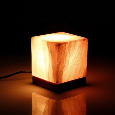 lamparas Natural gypsum stone table lamp bedside night light